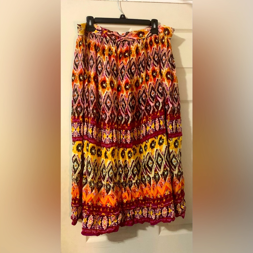 Colorful long skirt